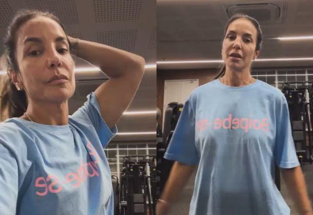 Após desmaio e cirurgia no rosto, Ivete Sangalo retoma treinos