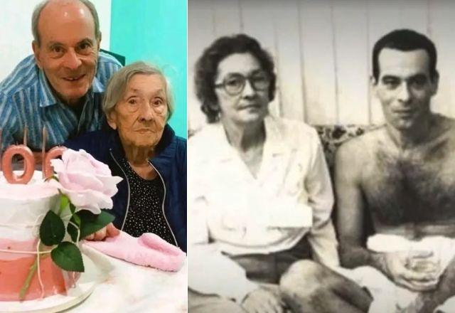 Ney Matogrosso e a mãe, dona Beita