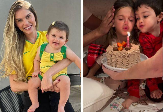 Barbara Evans com a filha Ayla.