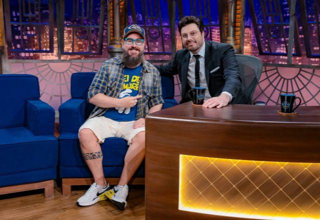 Cleber Rosa e Danilo Gentili no The Noite