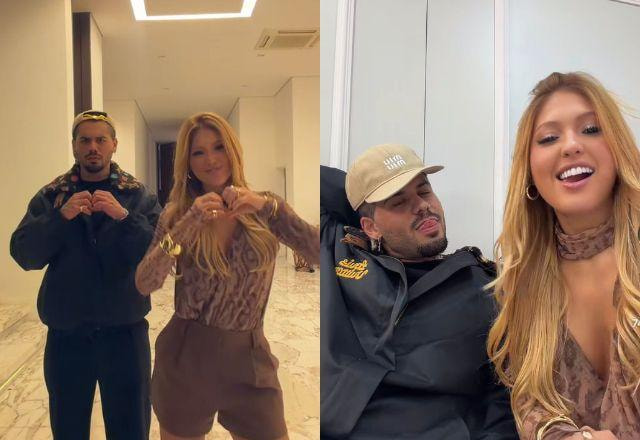 Na foto temos Zé Felipe e Mari Menezes