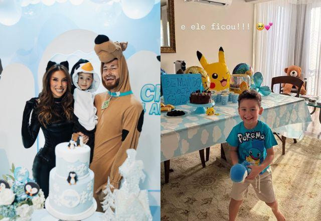Na foto temos Bianca Andrade, Fred e o filho do ex-casal.
