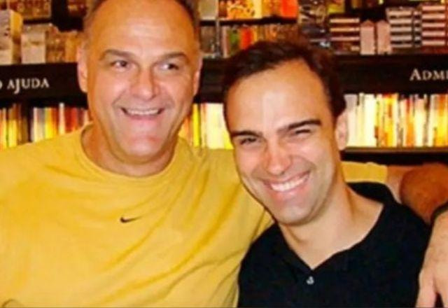 Tadeu Schmidt e Oscar Schmidt em foto