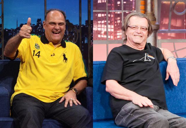 Oscar Schmidt e  Mister Sam no The Noite