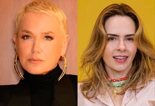 Xuxa Meneghel e Ana Paula Renault juntas em montagem de fotos.