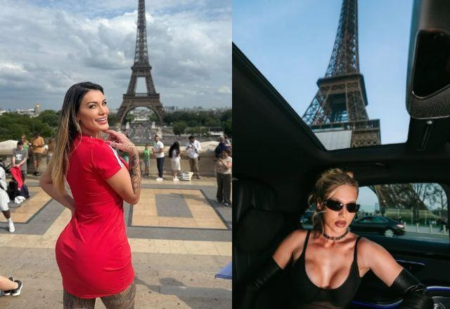 Na foto temos Virginia e Andressa Urach em foto em Paris
