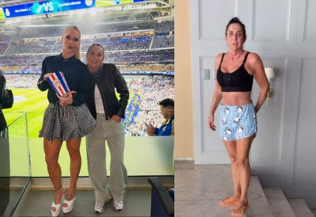 Na foto temos Margareth Serrão e Virginia Fonseca