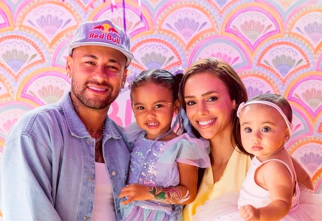 Neymar, Bruna Biancardi e as filhas dele, Mavie e Mel