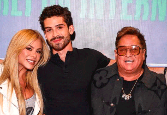 Poliana Rocha, João Guilherme e Leonardo