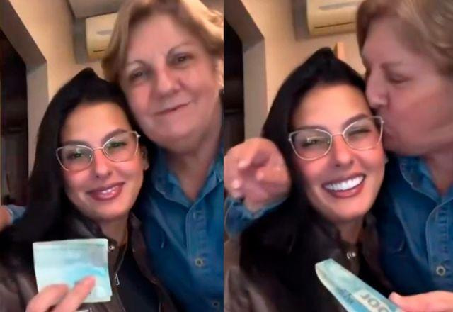 Ana Castela com a avó