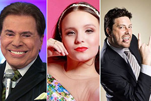 Silvio Santos Larissa Manoela e Danilo Gentilli na mesma imagem