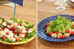 Receitas EP. 5: Salada com Baunilha com Vieras douradas e Muçarela