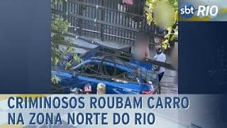 Criminosos roubam carro na Zona Norte do Rio Criminosos roubam carro na Zona Norte do Rio