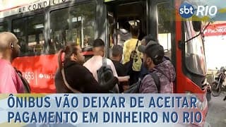 Ônibus vão deixar de aceitar pagamento em dinheiro no Rio Ônibus vão deixar de aceitar pagamento em dinheiro no Rio