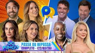 TIME ANA FURTADO vs TIME GABI LOPES no Passa ou Repassa | Domingo Legal (22/03/26) TIME ANA FURTADO vs TIME GABI LOPES no Passa ou Repassa | Domingo Legal (22/03/26)
