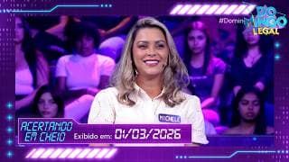 Acertando em Cheio: Michele deseja conquista o prêmio de até R$ 300 mil | Domingo Legal Acertando em Cheio: Michele deseja conquista o prêmio de até R$ 300 mil | Domingo Legal