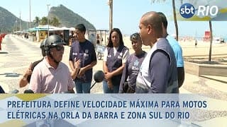 Prefeitura define velocidade máxima para motos elétricas na orla da Barra e Zona Sul do Rio Prefeitura define velocidade máxima para motos elétricas na orla da Barra e Zona Sul do Rio