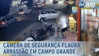 Câmera de segurança flagra arrastão em Campo Grande Câmera de segurança flagra arrastão em Campo Grande