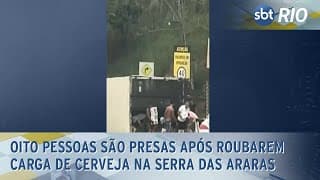Oito pessoas são presas após roubarem carga de cerveja na Serra das Araras Oito pessoas são presas após roubarem carga de cerveja na Serra das Araras