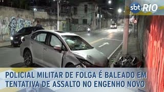 Policial militar de folga é baleado em tentativa de assalto no Engenho Novo Policial militar de folga é baleado em tentativa de assalto no Engenho Novo