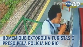 Homem que extorquia turistas é preso pela polícia no Rio Homem que extorquia turistas é preso pela polícia no Rio