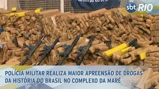 Polícia Militar realiza maior apreensão de drogas da história do Brasil no Complexo da Maré Polícia Militar realiza maior apreensão de drogas da história do Brasil no Complexo da Maré