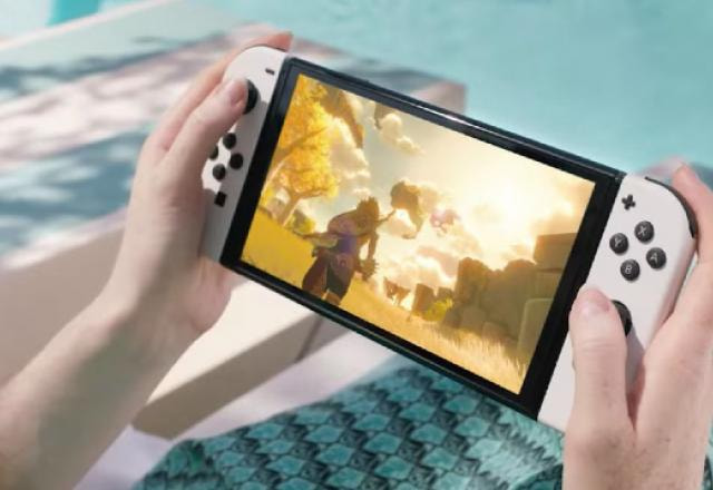 Imagem promocional do Nintendo Switch OLED