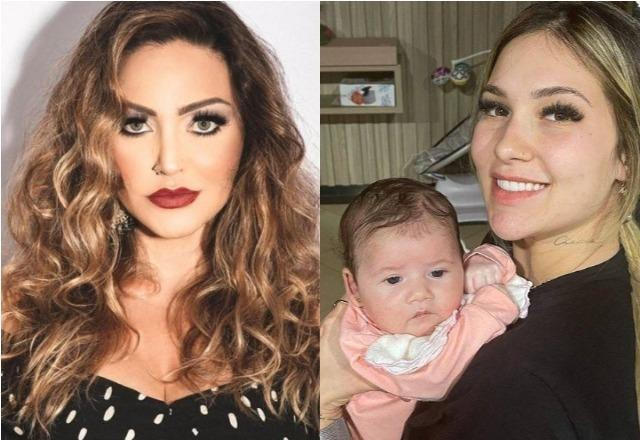 Laura Keller à esquerda; Virgínia Fonseca e Maria Alice à direita