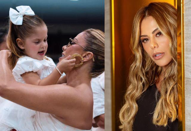 Poliana faz vídeo especial de aniversário para maria Flor