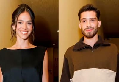 Bruna Marquezine e João Guilherme surgem juntos em pré-estreia de "O Agente Secreto"