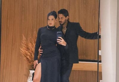 Zé Felipe e Ana Castela aparecem juntos em festa e brincadeira do casal chama atenção nas redes