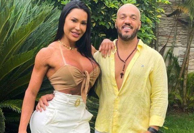 Gracyanne Barbosa e Belo em foto