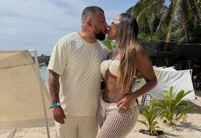 Silvana Oliveira renova votos com Renato Araújo em clima praiano na Colômbia