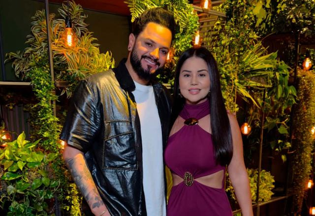 Lays e o marido Diego, da dupla com Victor Hugo