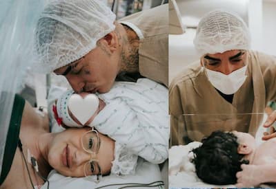 Nasce filha de MC Guimê com Fernanda Stroschein