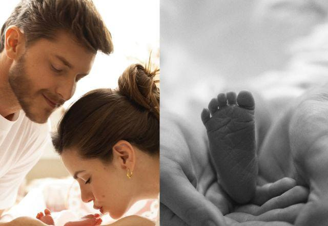 Kleber Toledo e Camila Queiroz anunciam chegada da primeira filha