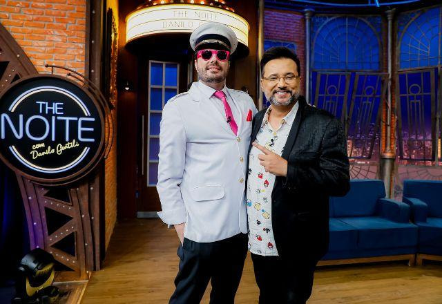 Danilo Gentili e Geraldo Luís no The Noite
