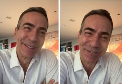 César Tralli revela hábito curioso: "Pra mim, faz bem"