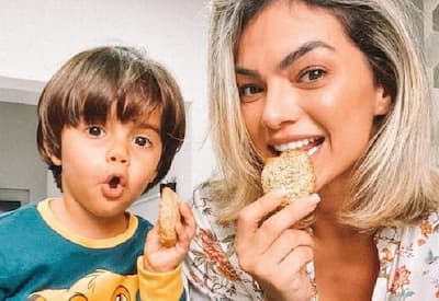 Kelly Key atravessa oceanos e chega a tempo de celebrar o aniversário do filho caçula