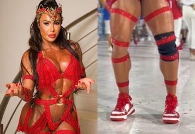 Gracyanne Barbosa quebra o silêncio sobre a polêmica do tênis na sapucaí