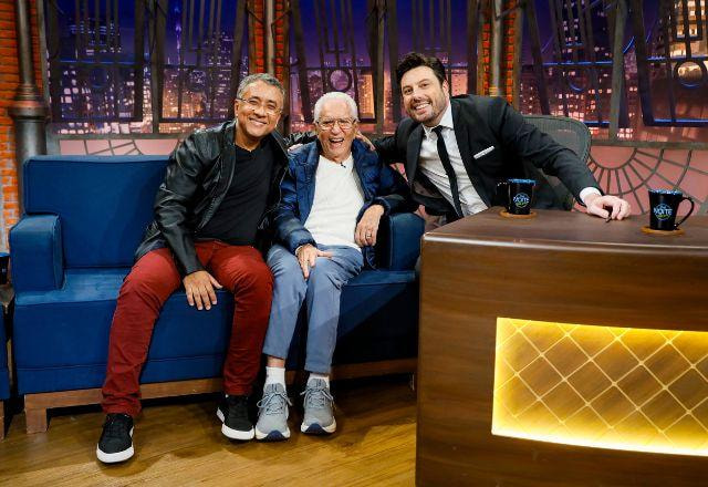 Mauricio Manfrini, Carlos Alberto de Nóbrega e Danilo Gentili no The Noite