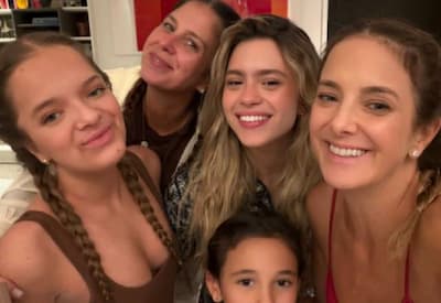 Ticiane Pinheiro reúne filhas, irmã e sobrinha antes de mudança para o Rio