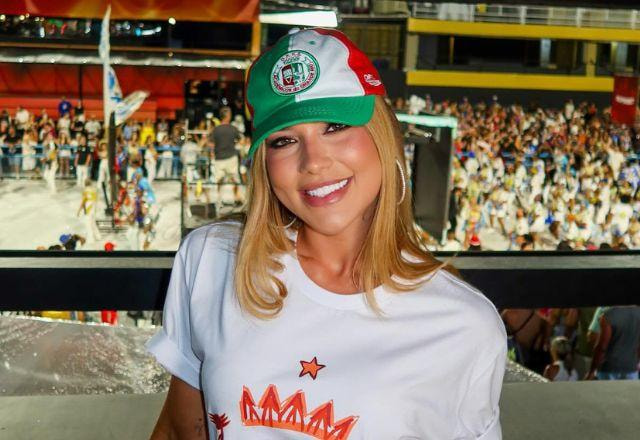 Virginia aparece na Sapucaí e fala da expectativa para ensaio técnico da Grande Rio