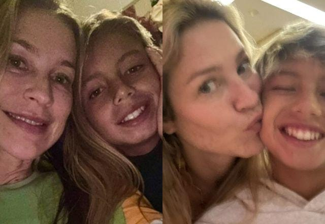 Luana Piovani e filho em foto