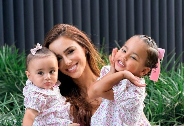 Bruna Biancardi com as filhas