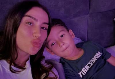 Bianca andrade se declara ao filho Cris: "Meu Guduguinho"