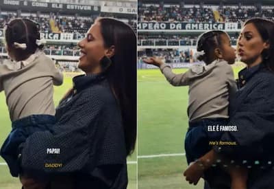 Filha de Neymar viraliza ao reagir a gritos da torcida