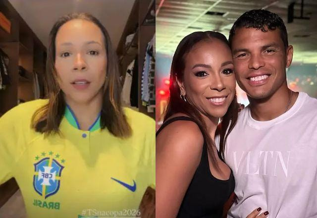 Na foto temos Isablle Silva e Thiago Silva